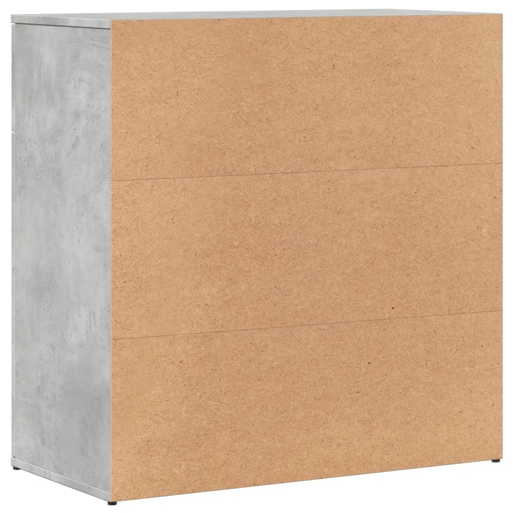 Credenza-Buffet-Armadio da cucina Grigio Cemento 79x38x80 cm in Legno Multistrato 836464