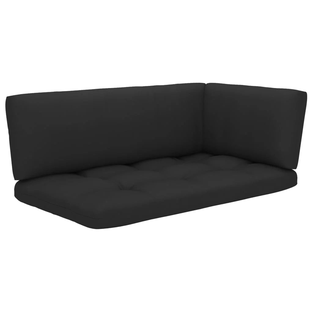 Mobili da giardino mobili da esterno Set di mobili su pallet da 4 pezzi con cuscini in legno di pino impregnato 02_0018389