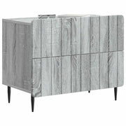 Comodino | Armadio da Notte | Mobiletto da notte con cassetto Grigio Sonoma 62 x 34,5 x 49,5 cm