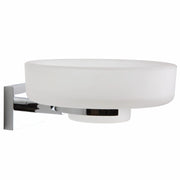 Smart - porta sapone satinato con base cromata