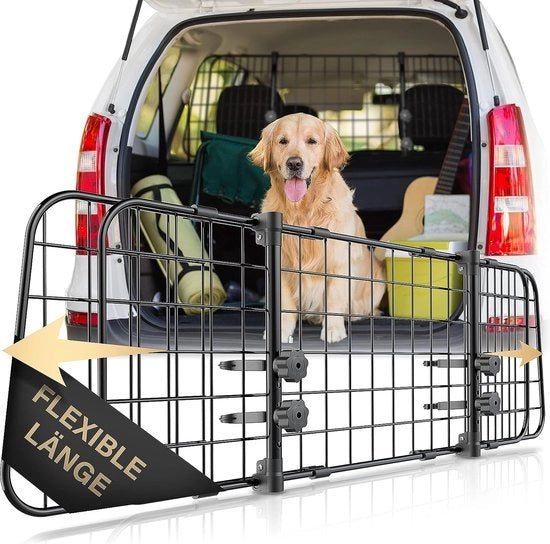 Distributore per bagagliaio per cani - griglia di sicurezza per il trasporto - regolabile