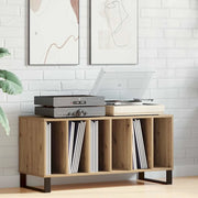 Mobile porta vinili rovere artigianale 100 x 38 x 48 cm 862906