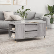 Tavolino Salotto Grigio Sonoma 102x44,5x50 cm Legno Multistratocod mxl 78567