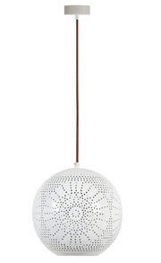Lampada a sospensione Candellux Bene 31-70586 bianca Ø25 cm