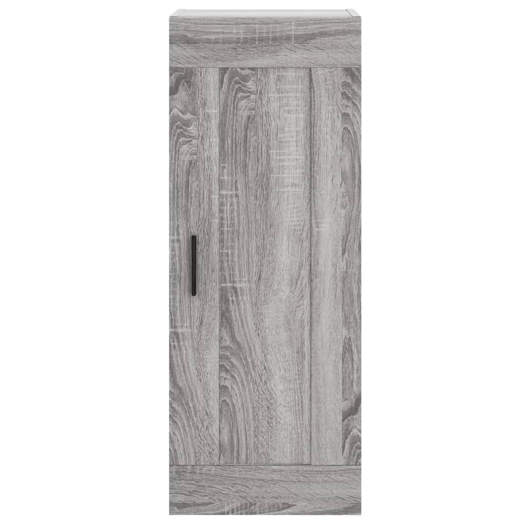 Buffet credenza cassettiera armadio mobile contenitore organizer cucina soggiorno salotto rovere Sonoma alto 34,5 x 34 x 180 cm legno ingegnerizzato grigio 02_0035239