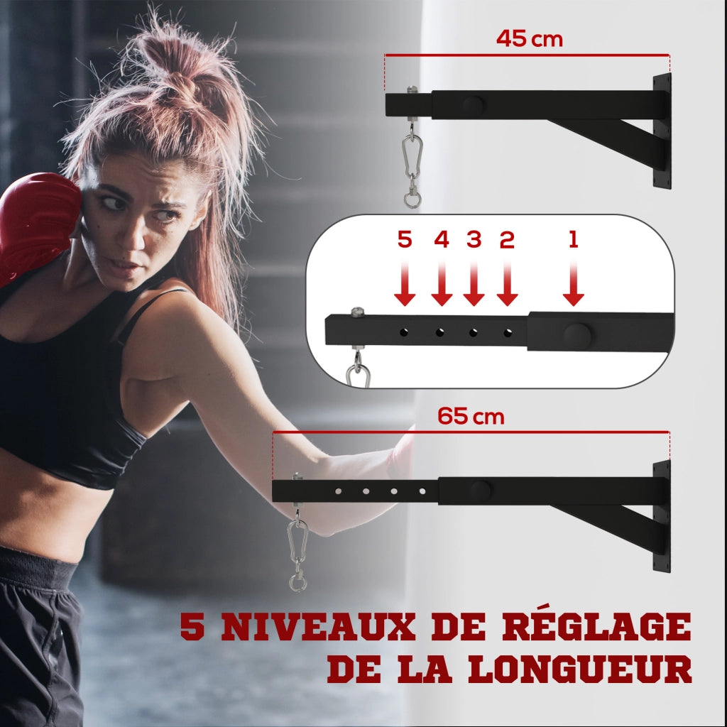 Supporto per sacco da boxe regolabile ¨C zephmum ¨C 5 lunghezze fino a 60kg