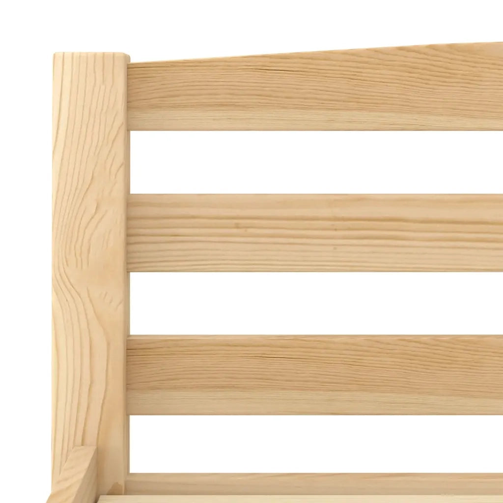 Giroletto senza Materasso-Struttura Letto 140x200 cm in Legno Massello di Pino 500974
