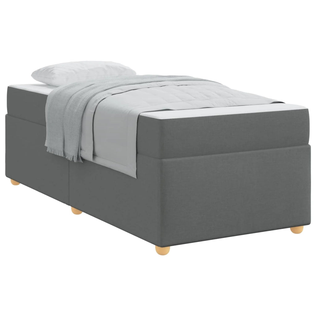 Struttura del letto Grigio scuro 90 x 200 cm Tessuto 3399329