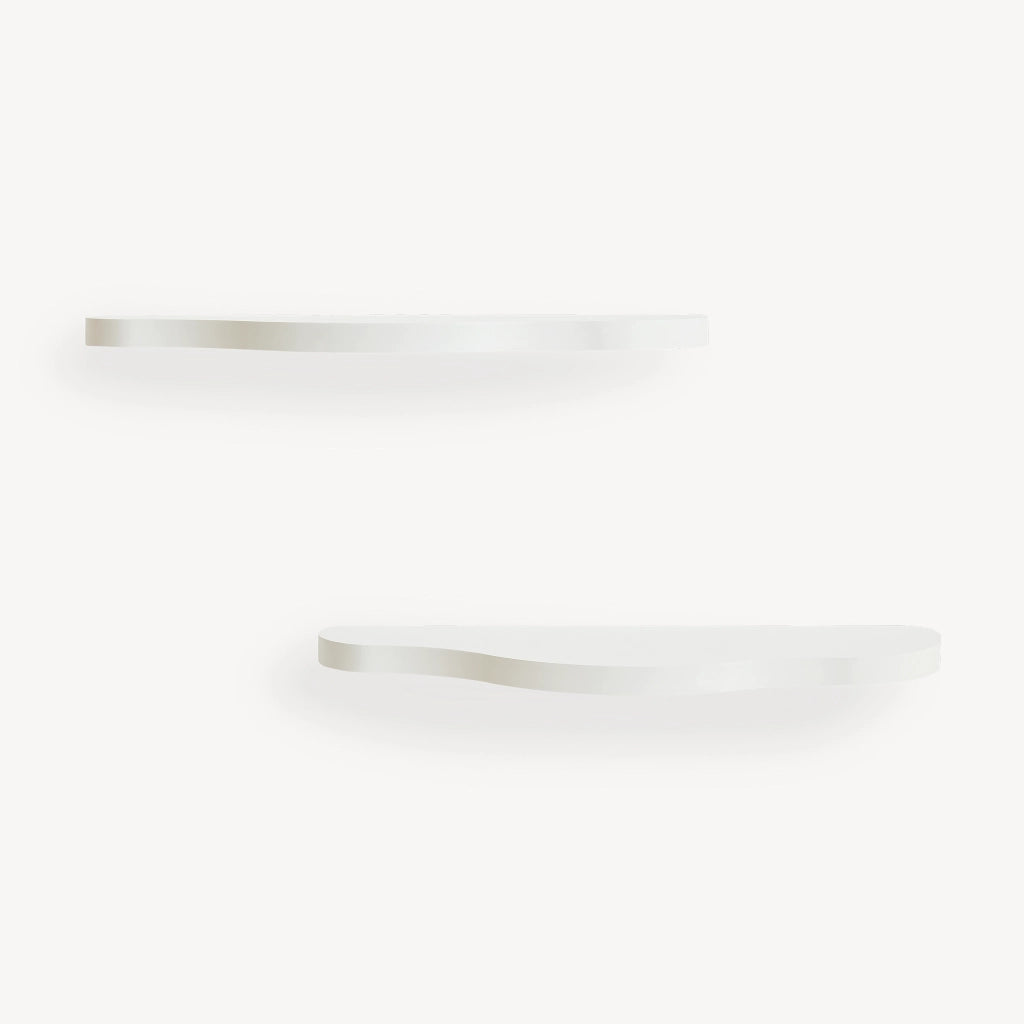 Set di 2 Mensole da Parete Sirlstalo per Cameretta 57 x 19 x 3 cm - Bianco [en.casa]