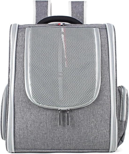 Borsa da viaggio per animali domestici - 10 kg trasportabile - apertura in cima - conforme alle norme aeree - rete - respirante - grande
