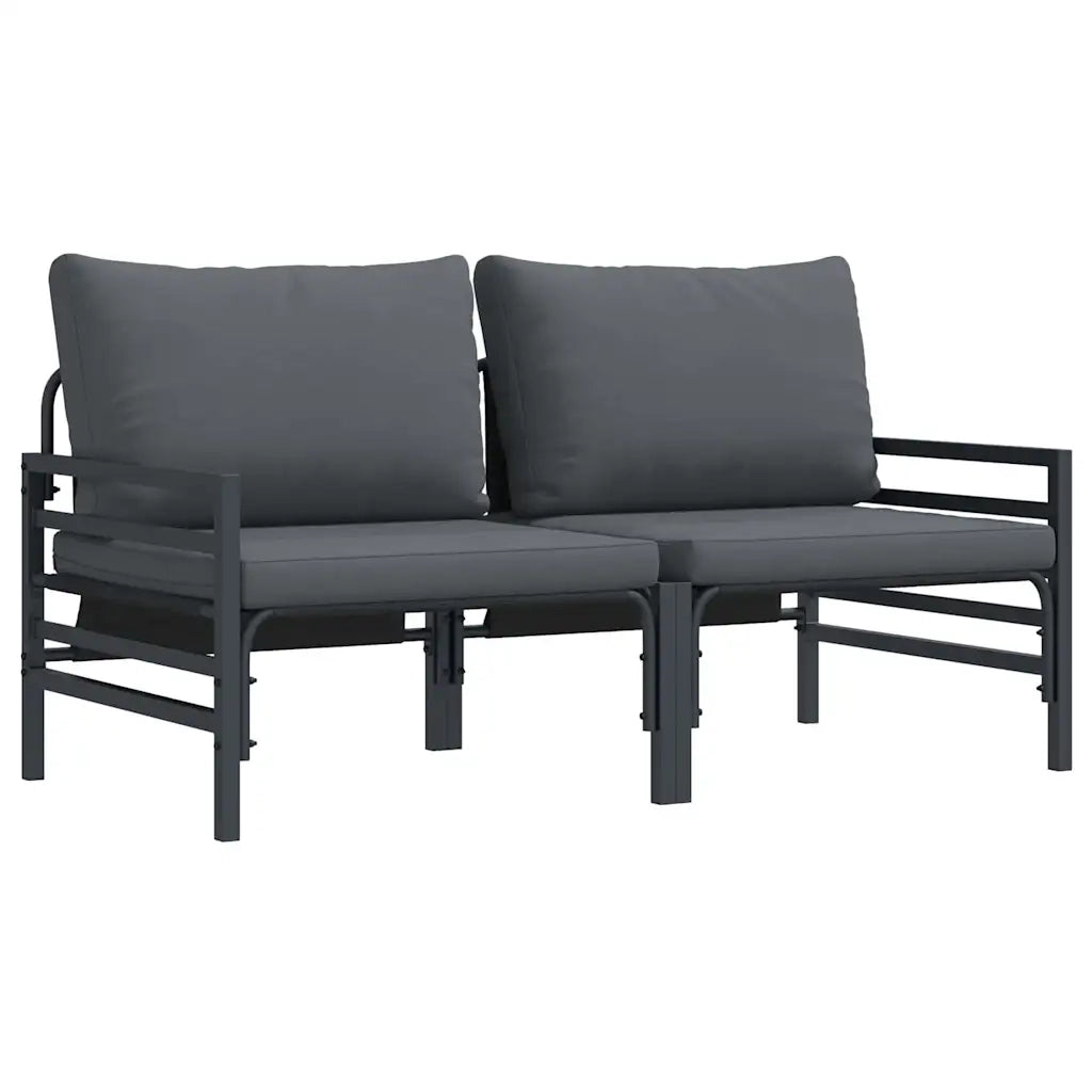 Mobili da Esterno 2 Pezzo Antracite 80 x 80 x 71 cm Acciaio CFW6163784