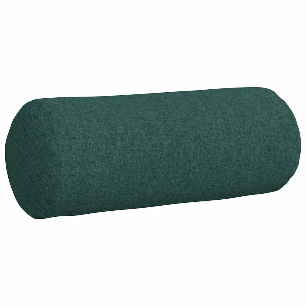 Cuscini a rullo 2 pcs Verde Scuro Ø 15 x 40 cm Tessuto