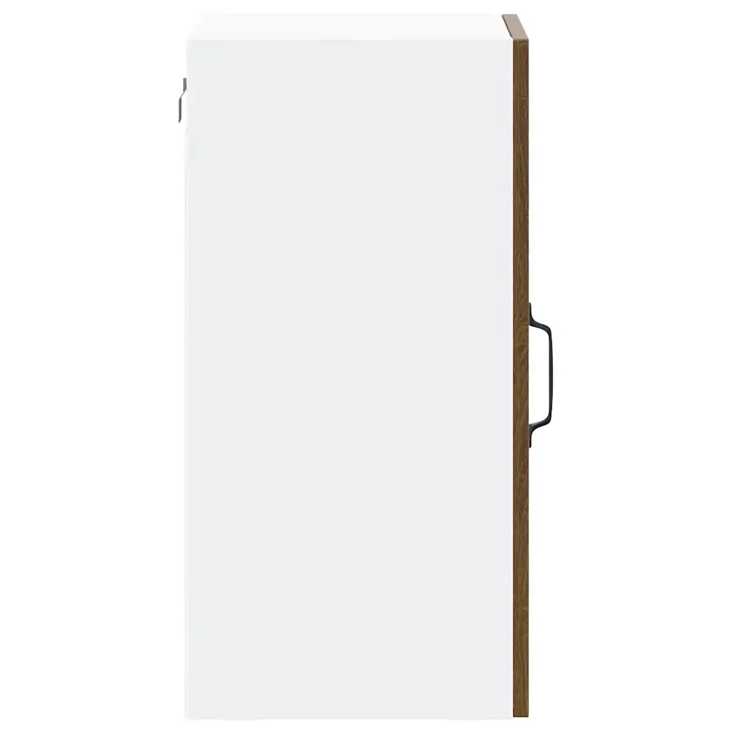 Pensile da Cucina con Porta in Vetro Kalmar Rovere Marrone 853534