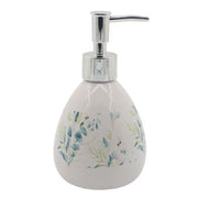Trade Shop - Dispenser Porta Sapone Liquido Fiori Foglie Portasapone Accessorio Bagno 87049 -