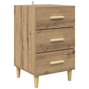 Comodino | Armadio da Notte | Mobiletto da notte Rovere artigianale 40 x 40 x 66 cm