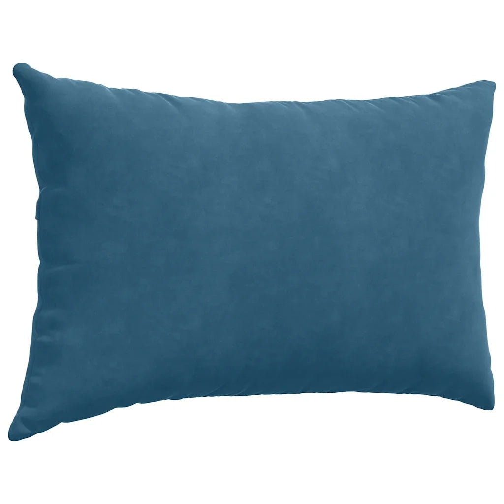 Cuscini da Divano 2 pz | Cuscini per sedie Blu 60 x 40 cm Tessuto in Cords