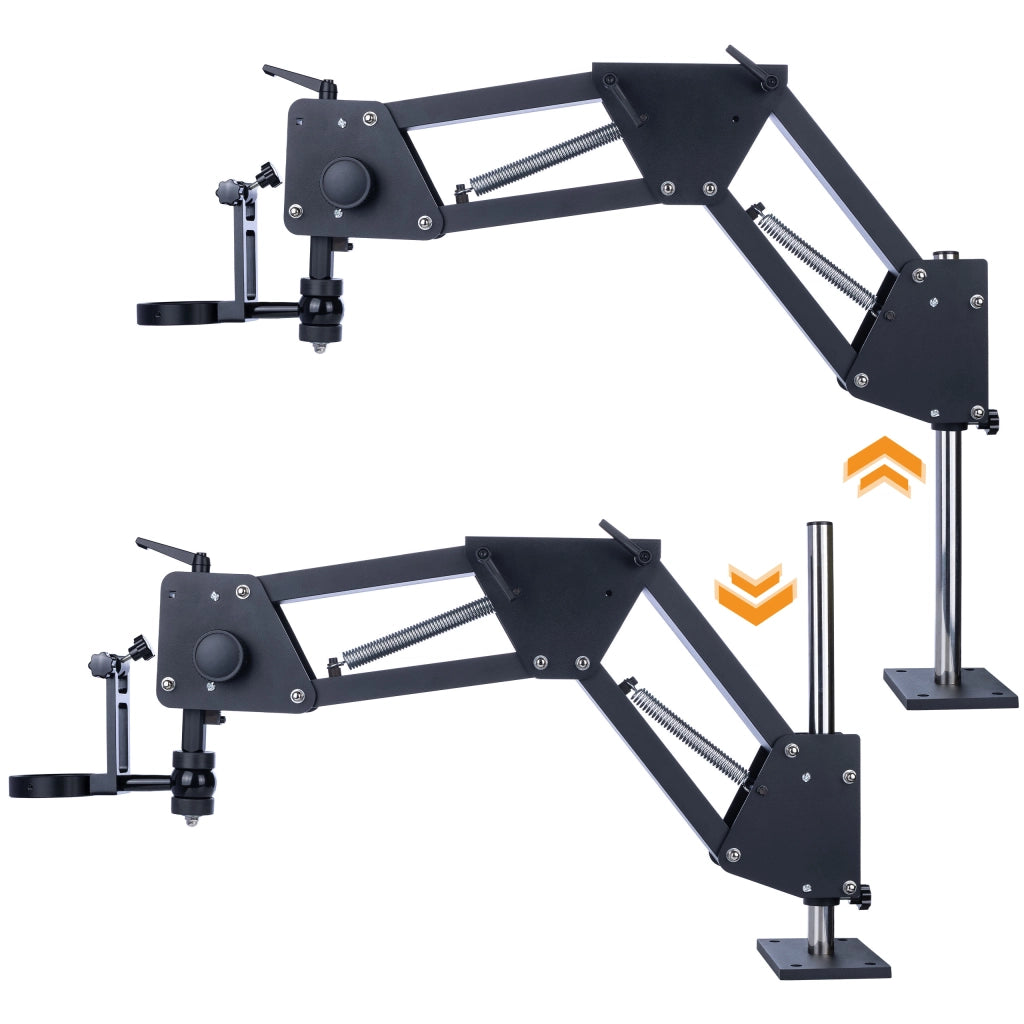 Braccio per Microscopio Stereoscopico WDMS2 – Alluminio Super Duro, Regolazione Precisa | Lunghezza 35-80 cm