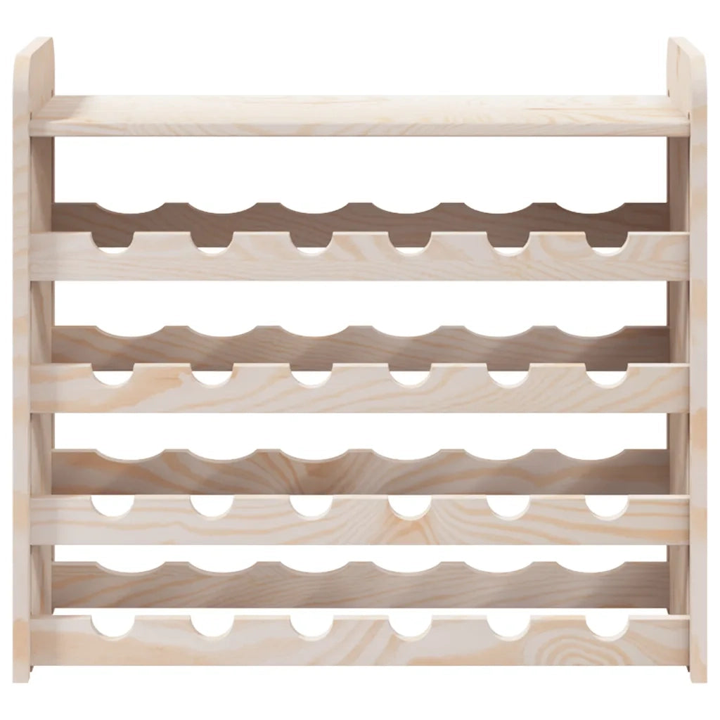 Portavini Pannello Superiore 67,5x25x60 cm Legno Massello Pino