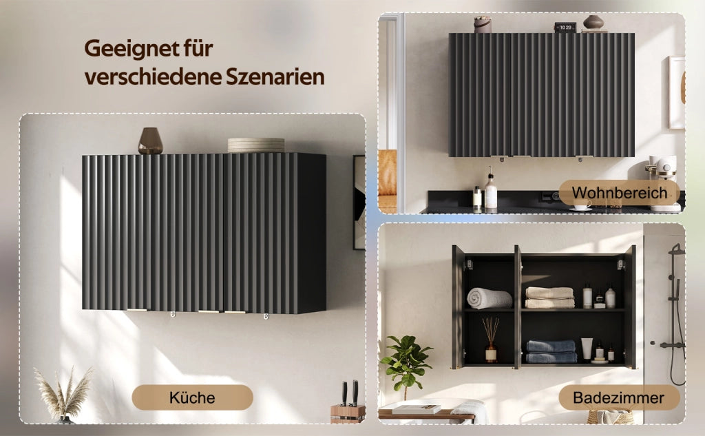 Mobile da bagno a parete con 3 ante ¨C Minimal ¨C 90x29x60 cm