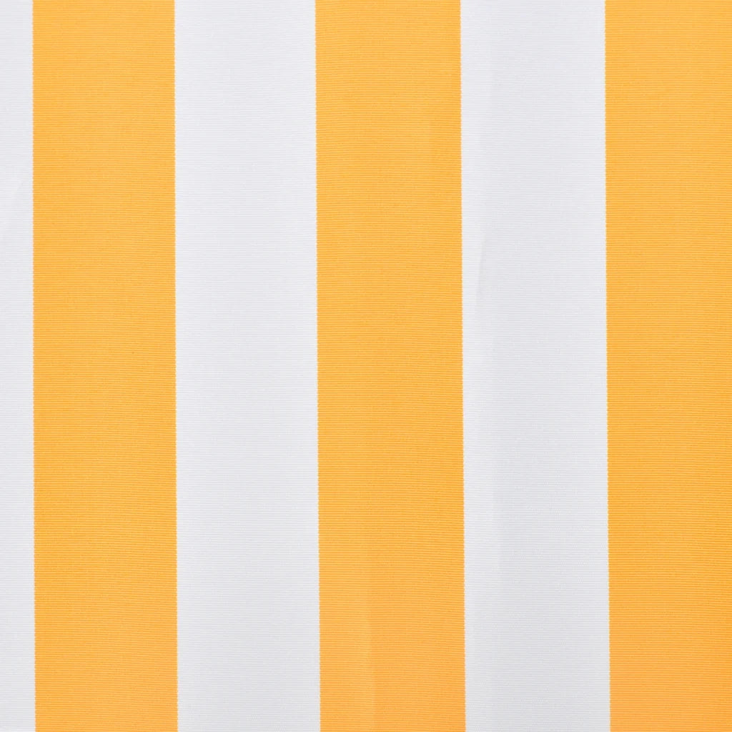Tenda da Sole | Tenda Parasole in Tela Arancione e Bianco 3,5x2,5 m