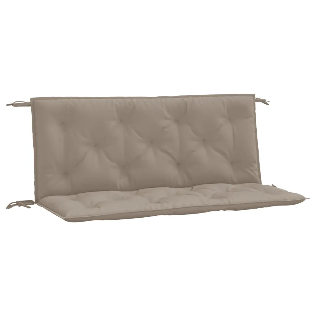 Cuscini per Panca 2 pz-Set di 2 Cuscini per panchina Tortora 120x50x7 cm in Tessuto Oxford