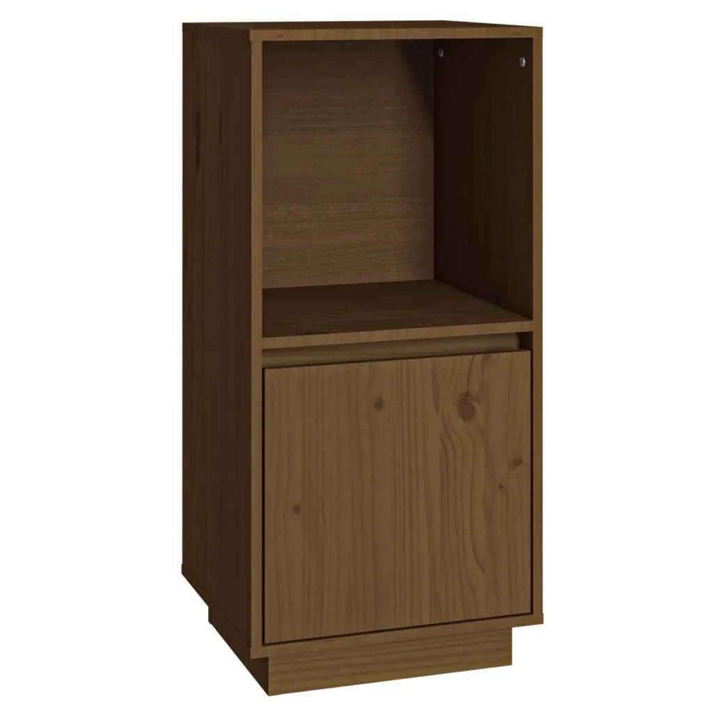 Credenza Marrone Ambrato 38x35x80 cm in Legno Massello di Pino 814347