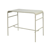 Tavolo alto da giardino in acciaio, 4 posti, 120cm, beige