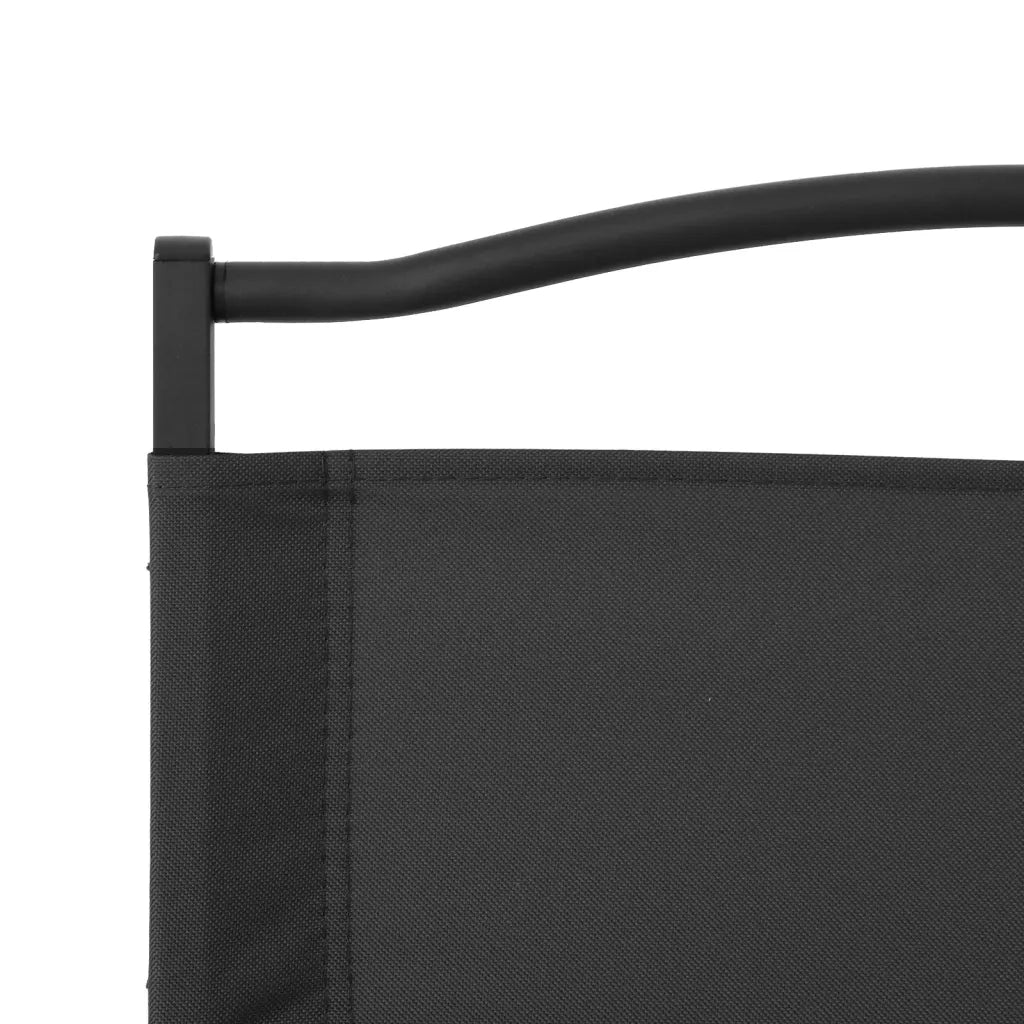 Sedie da Campeggio 2 pz | Sedie da Esterno Nere 54x43x59 cm Tessuto Oxford