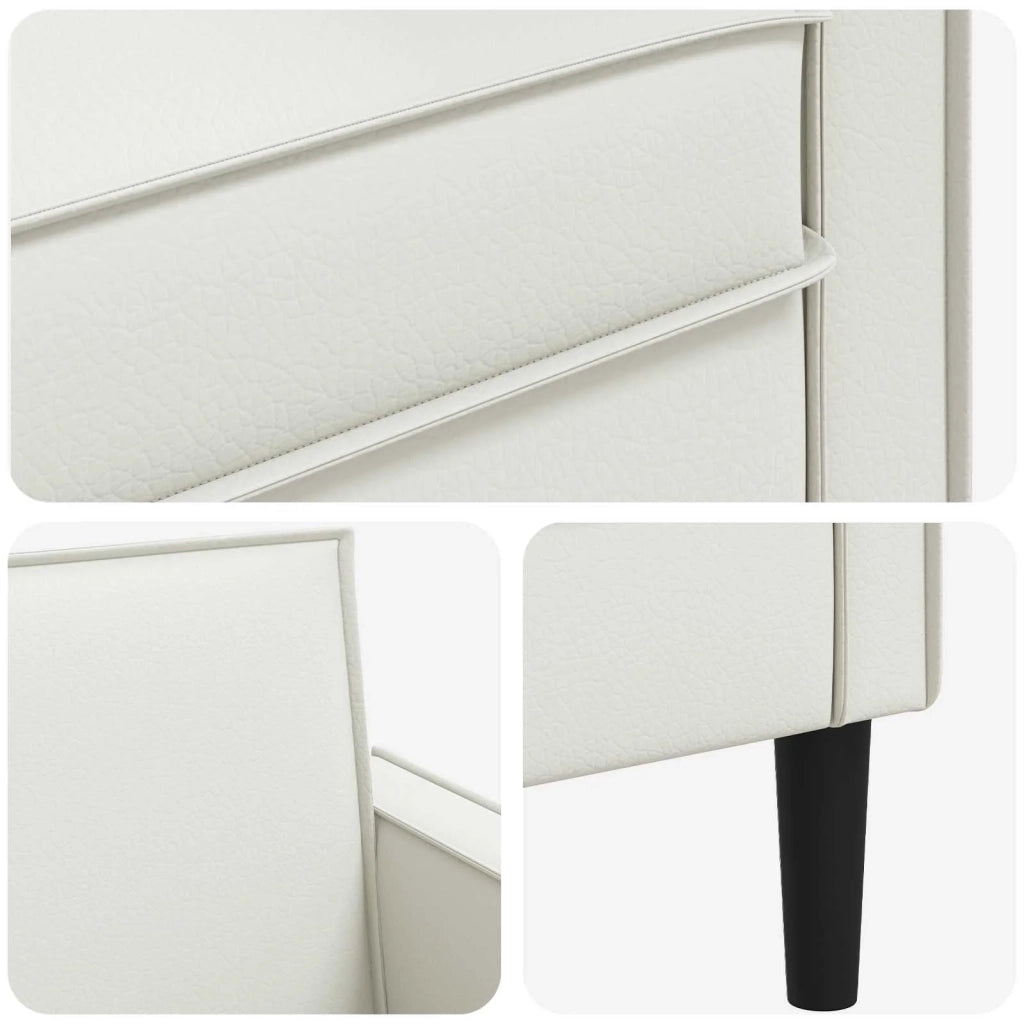 Poltrona XXL Bianco Similpelle 42043537