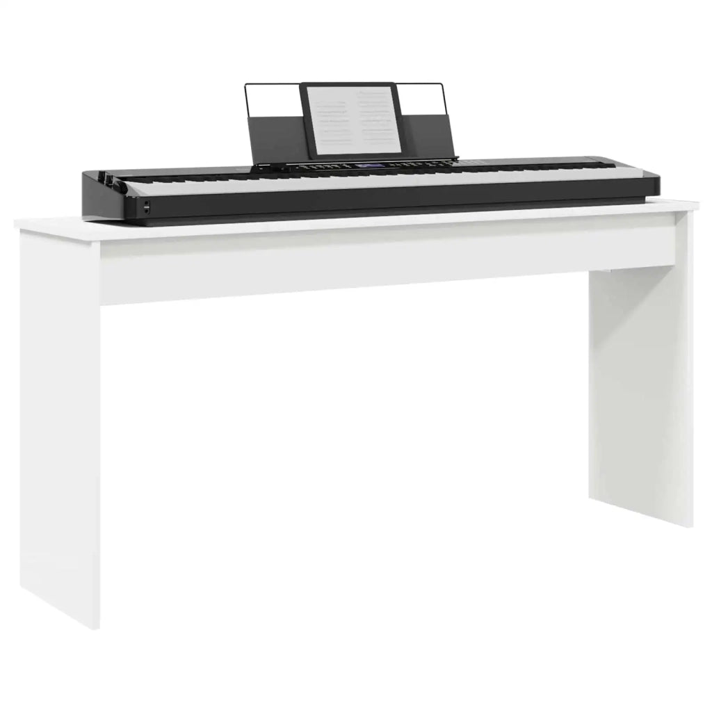 Supporto per Tastiera Bianco 130 x 32 x 64 cm Legno multistrato 899479