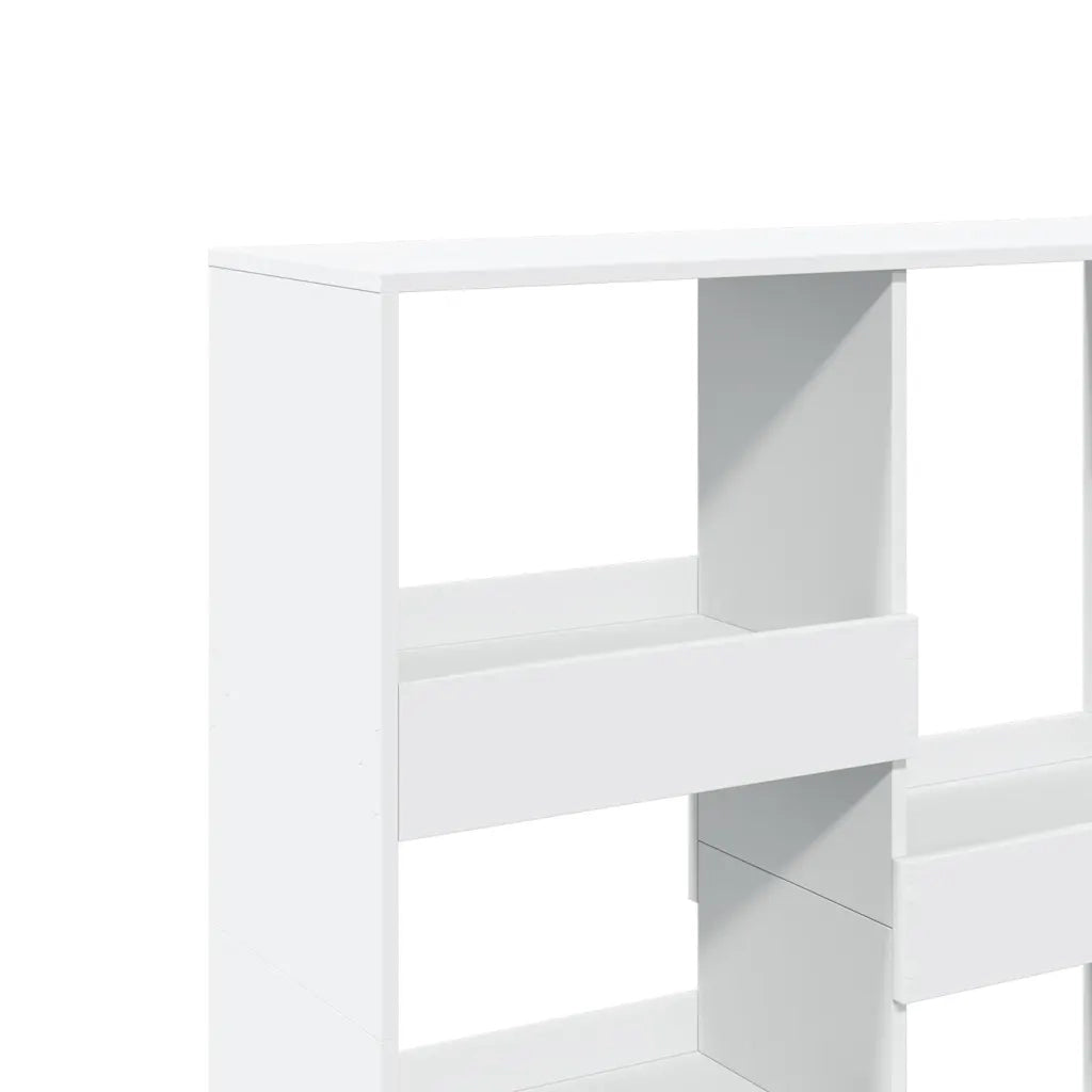 Libreria Divisorio-Scaffale per Libri-Mobile di Stoccaggio Bianco 100x33x115 cm