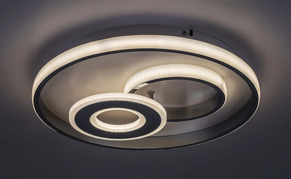 Plafoniera LED tonda 40cm 40W cromo Rabalux Celinda