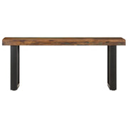 Panca 110 cm in Legno Massello di Recupero e Acciaio 286458