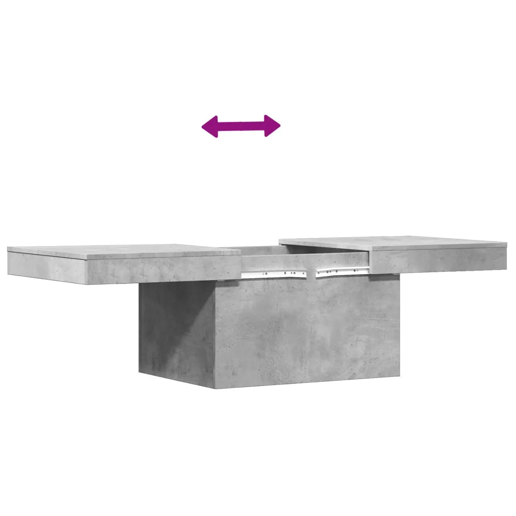 Tavolino salotto | Tavolino da caff¨¨ | Tavolino da Soggiorno Grigio Cemento 100x55x40 cm Legno Multistrato