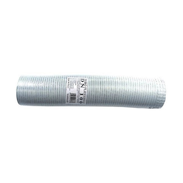 Tubo fumi flessibile estensibile alluminio BIANCO 120 mm da 0,5 a 3 mt