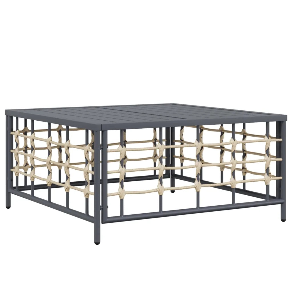 Set Divani da Giardino 3 pz | Set Salotto da Giardino con Cuscini Antracite in Polyrattan