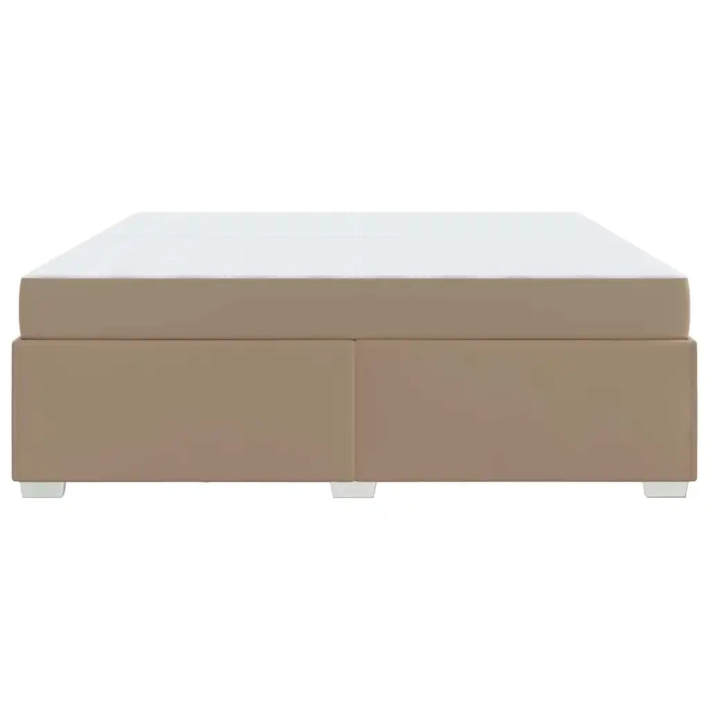 vidaXL Struttura del letto Cappuccino 200 x 200 cm Pelle sintetica