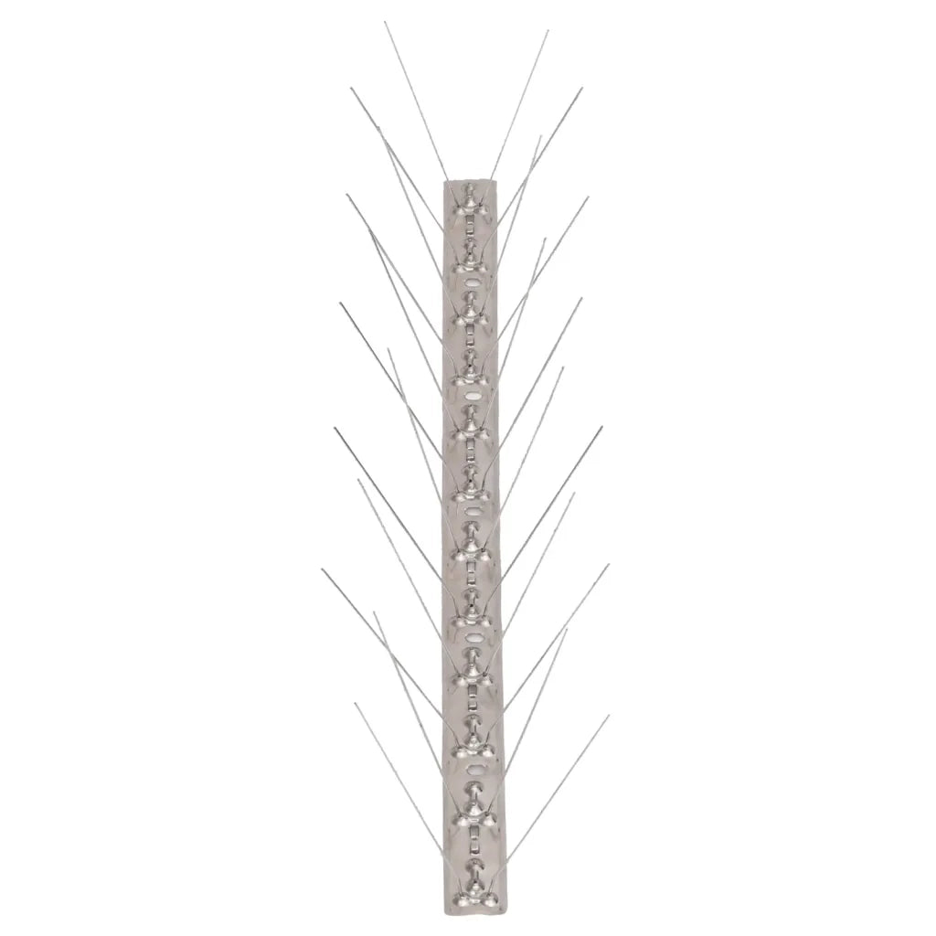 Set Dissuasori per Uccelli e Piccioni 20 pz Acciaio 4 File 10 m 149131