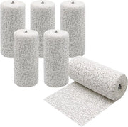 Tela di Gesso per Modellazione 6 Rulli 15 cm x 27 m per Progetti Varie - Stoffa di Lino Bianca per Modellazione
