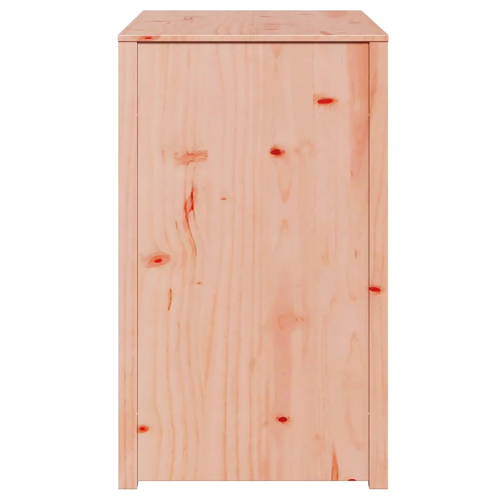 Mobile da cucina rettangolare moderno contenitore 106 x 55 x 92 cm pino massello finitura rovere marrone 02_0052145