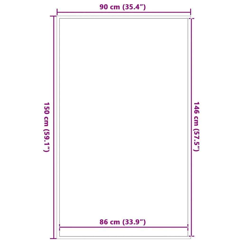 Zerbino antiscivolo 90 x 150 cm per ingresso interno/esterno design efficace blu PP 02_0058121