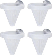 Alimentatore di Vermi per Acquario - 4 pezzi - Cuppa Cibo per Pesci - Vermi di Granchio - Cono in Plastica - Alimentatore per Piante
