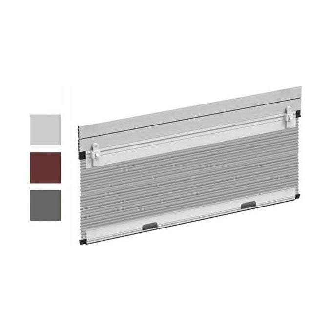 Medal 0075920 Zanzariera Plissettata per Tapparella 100x160 cm fissaggio rapido guide 14-20 mm colore Marrone