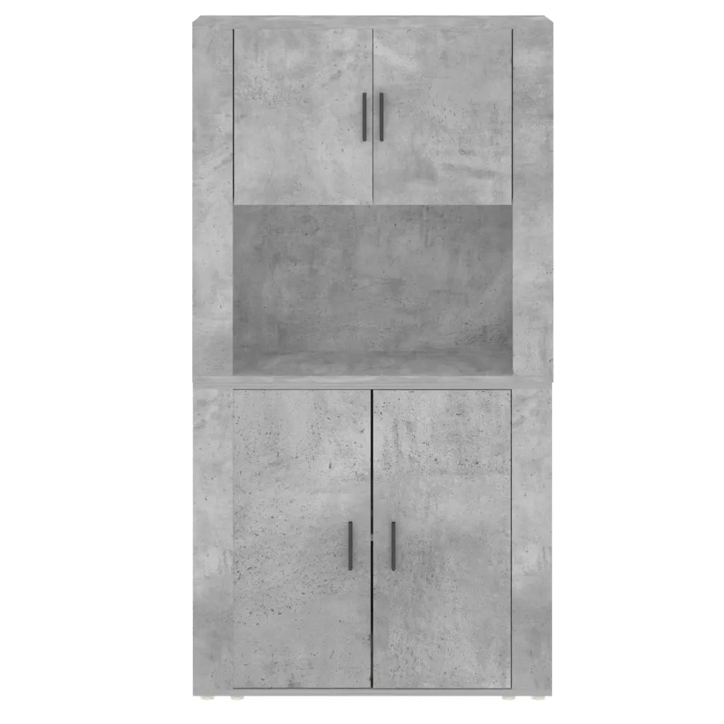 Credenza | Madia | Buffet da pranzo | Armadio da pranzo Grigio Cemento in Legno Multistrato