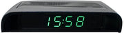 Orologio LCD Auto a Batterie Rinnovabile - Visualizzazione Temperatura - Ideale per Viaggi - Formato Compattibile - Ricaricabile - Adatto per ogni Auto - Modello M...