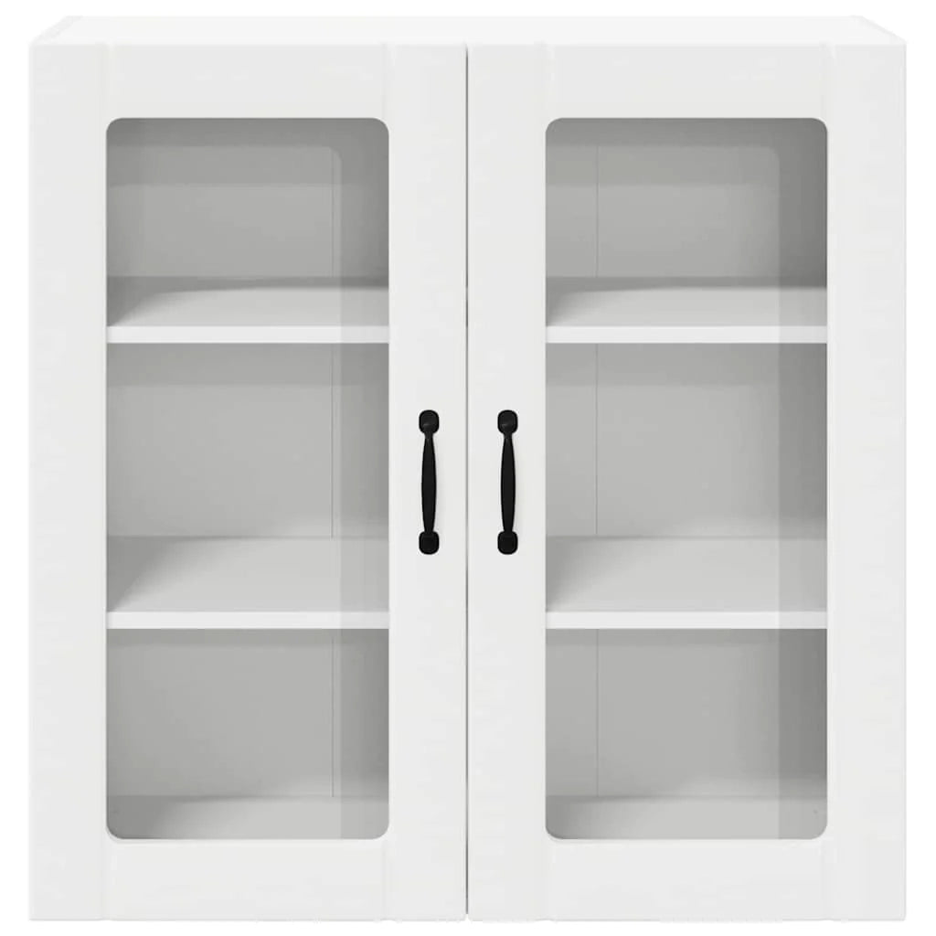 Mobile da cucina rettangolare moderno stile minimalista 80 x 31 x 80 cm legno ingegnerizzato bianco 02_0054082