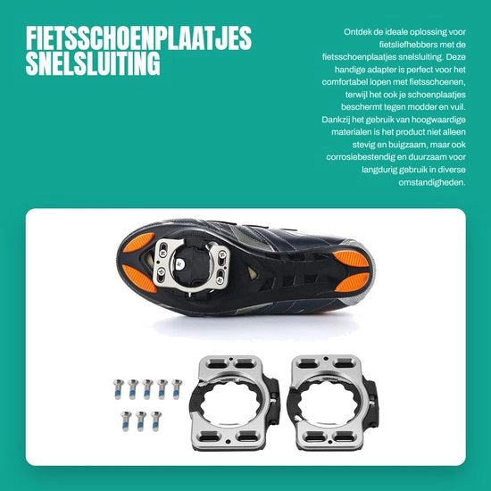 Coprimostra flessabile per pedali da bicicletta - Chiusura rapida - Comfortevole camminata - Copertura per pedali SpeedPlay Zero - Protezione per pedali da bicicletta - Adatto per pedali da bicicletta