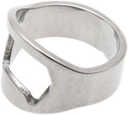 Anello per aprire bottiglie di birra; anello di acciaio inox per aprire bottiglie di birra