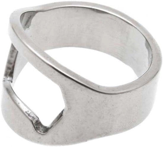Anello per aprire bottiglie di birra; anello di acciaio inox per aprire bottiglie di birra