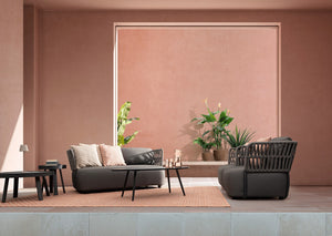 Lampada  da Tavolo Ø12x38 cm in Metallo Etna Tortora